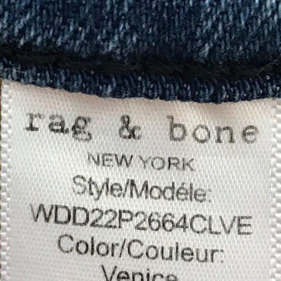 Rag & Bone Nina Skinny Jeans Women 26 Blue Mid Rise Medium Wash Stretch 18194 - Picture 13 of 14